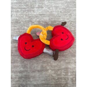 Jellycat Amuseables Val and Tina Love Locks in Red NWOT Gift **See description**